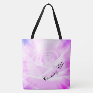 Bolsa Tote Design de chic de País Roxo