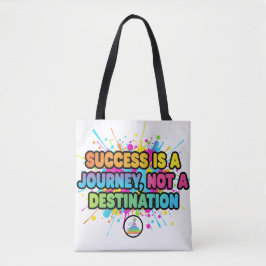 Bolsa Tote Design de Citação Motivacional de Sucesso é uma Jo