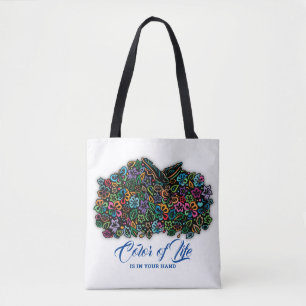 Bolsa Tote Design de Cor do Elemento