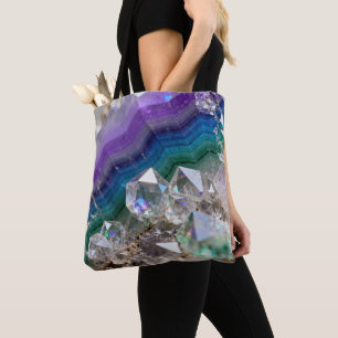 Bolsa Tote Design de Cristal Vibrante Fusão de Quartzo Prismá