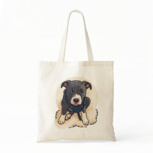 Design de desenho animado de cachorro Pitbull fofo