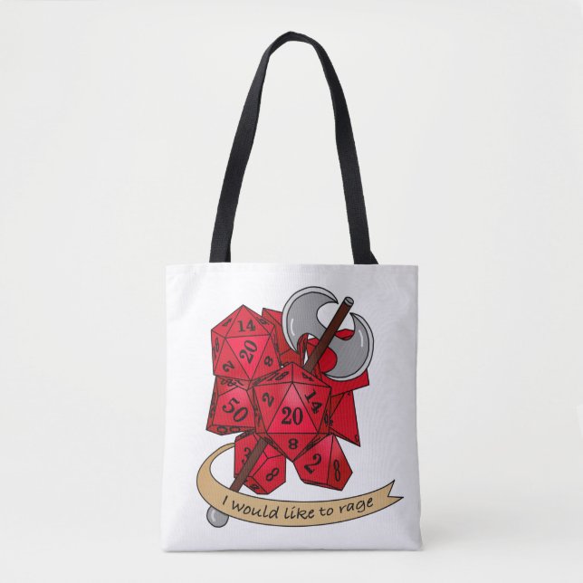 Bolsa Tote Design de Dice Barbary (Frente)