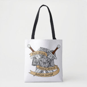 Bolsa Tote Design de Dice de Combatente