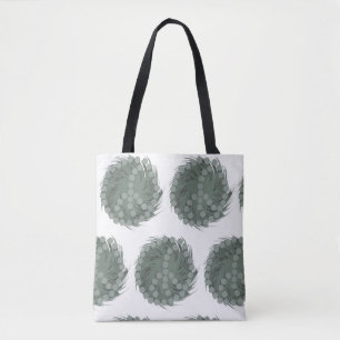 Bolsa Tote Design de Diversão de Cartoons de Ervilha Engraçad