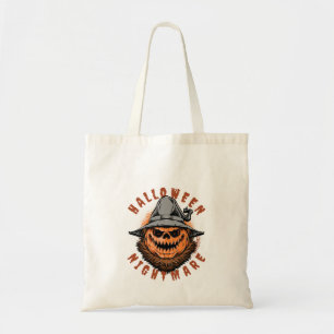 Bolsa Tote Design de Espantalho de Abóbora de Halloween