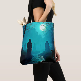 Bolsa Tote Design de Espíritos da Floresta Moonlight Encantad