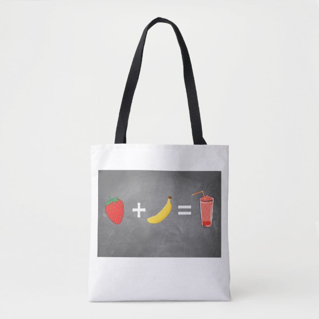 Bolsa Tote Design de estilo de vida saudável (Frente)