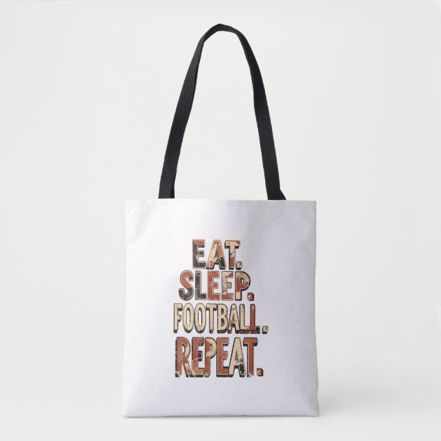 Bolsa Tote Design de Fã de Futebol Clássico | Gráfico de Fute (Frente)