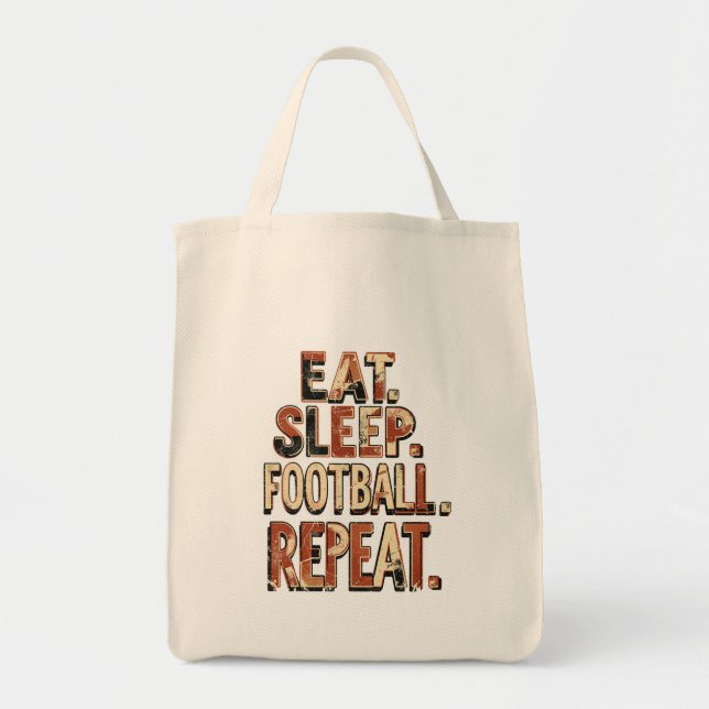 Bolsa Tote Design de fã de futebol retrô | Gráfico de futebol (Frente)