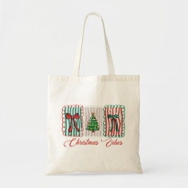 Bolsa Tote Design de Férias Festivas Vibes de Natal