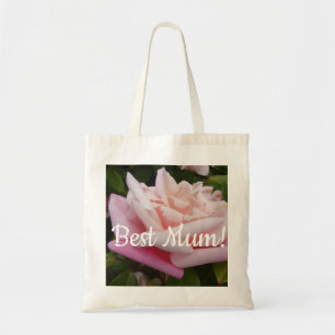 Bolsa Tote Design de Flor de Mãe Rosa Bonito