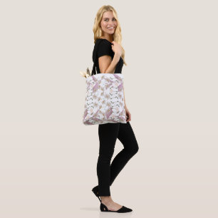 Bolsa Tote Design de Flores da Moda