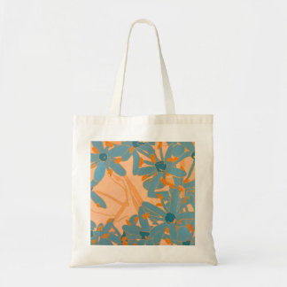 Bolsa Tote Design de Folha Contemporâneo em Pêssego