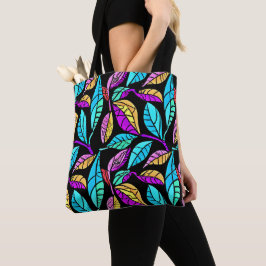 Bolsa Tote Design de Folhas de Vidro Estendidas
