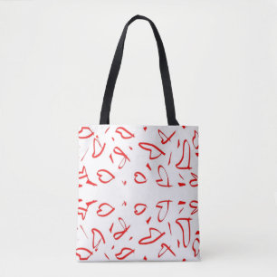 Bolsa Tote Design de forma cardíaca