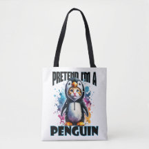 Design de Gato de Pinguim Bonito para Criações Rep
