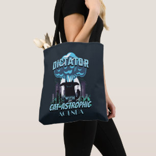 Bolsa Tote Design de Gato Engraçado Catastrófico