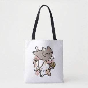 Bolsa Tote Design de Gatos Fofos e Divertidos – Patas e Diver