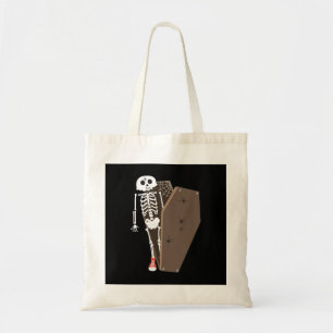 Bolsa Tote Design de Halloween de Skeleton e Coffin