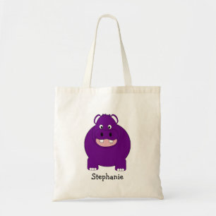 Bolsa Tote Design de Hipopótamo Personalizado