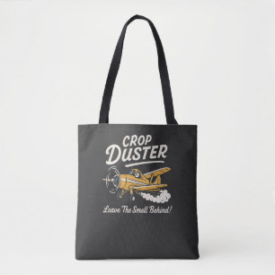 Bolsa Tote Design de Humor de Avião Pulverizador Engraçado