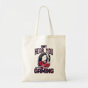 Bolsa Tote Design de jogos com fone de ouvido
