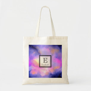 Bolsa Tote Design de Legal Aquarela com Nuvens Surreais