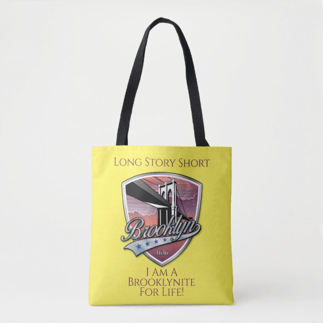 Bolsa Tote Design de logotipo Brooklyn (Frente)