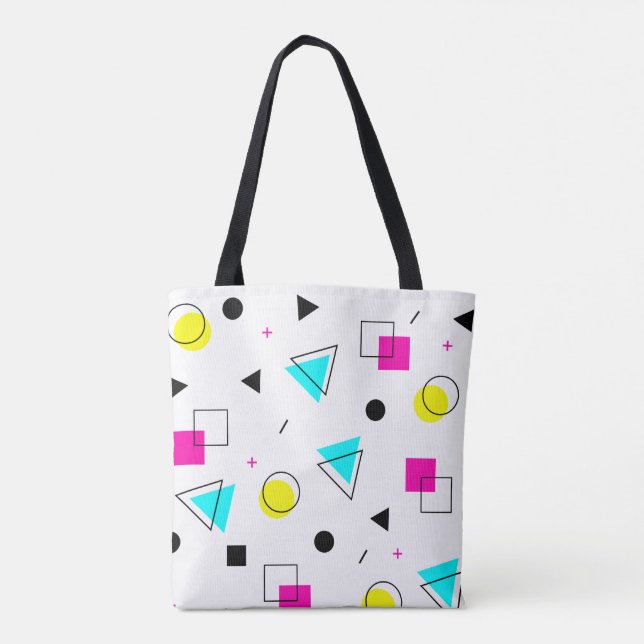 Bolsa Tote Design de Memphis (Verso)