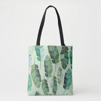 Bolsa Tote Design de moda com bananeiras tropicais