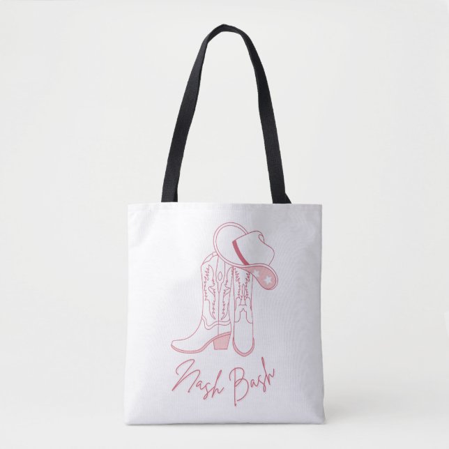 Bolsa Tote Design de Nash Bach para a Bachelorette | Botas de (Frente)