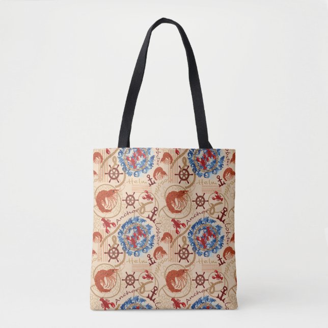 Bolsa Tote Design de núcleo do Crustáceo (Frente)