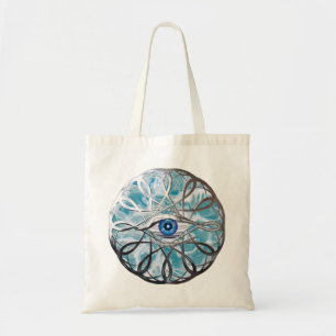Bolsa Tote Design de olhos místicos cromo