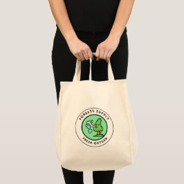 Bolsa Tote Design de Oxigênio de Floresta Azul de Cartoon Ver