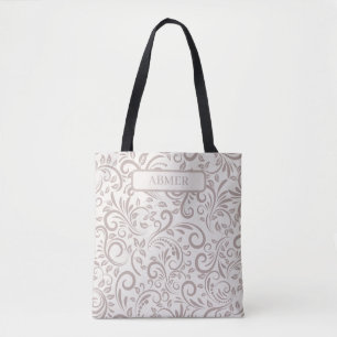 Bolsa Tote Design de Padrão Abstrato Moderno Personalizado