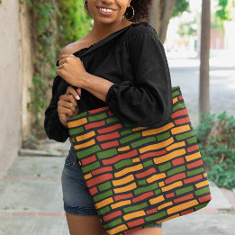 Bolsa Tote Design de padrão de tijolo africano