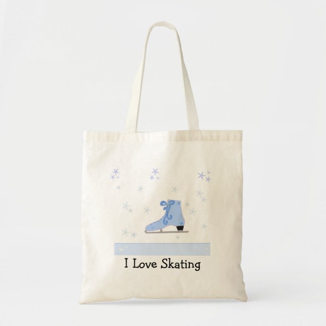 Bolsa Tote Design de Patinação no Gelo (Frente)