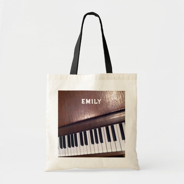 Bolsa Tote Design de Piano (Frente)