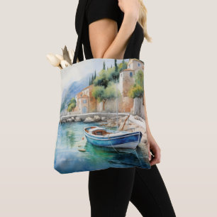 Bolsa Tote Design de pintura a óleo das paisagens marítimas m