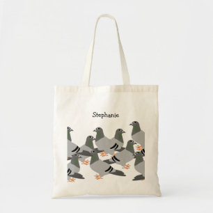 Bolsa Tote Design de Pombos