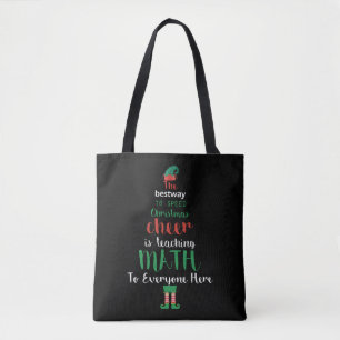 Bolsa Tote Design de Presente do Professor de Matemática no N