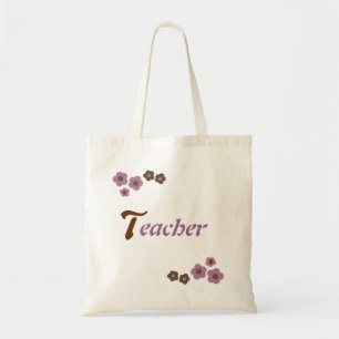 Bolsa Tote Design de Professor Floral