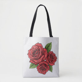 Bolsa Tote Design de Rosa elegante
