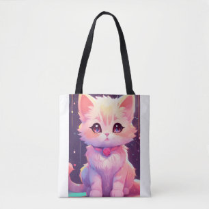 Bolsa Tote Design de saco de gato adorável