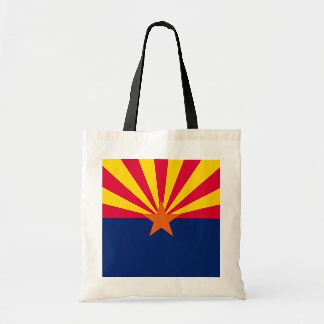 Bolsa Tote Design de Sinalizador do Estado da arizona (Frente)