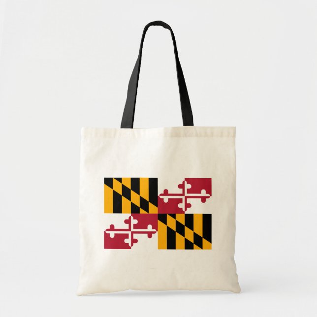 Bolsa Tote Design de Sinalizador do Estado de Maryland (Frente)