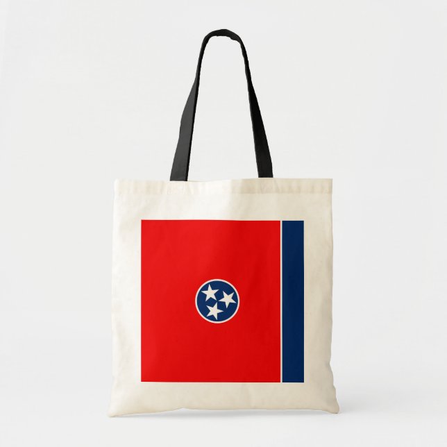 Bolsa Tote Design de Sinalizador do Estado do Tennessee (Frente)