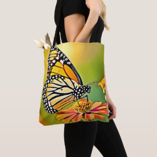 Bolsa Tote Design de Sip da Borboleta Monarca