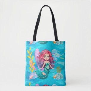 Bolsa Tote design de sirene mística