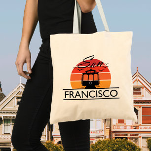 Bolsa Tote Design de texto de São Francisco, Saco Tote de Sou